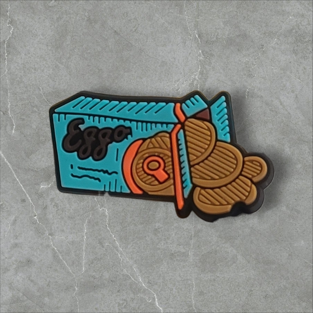 Stranger Things Eggo Waffle Shoe Charm